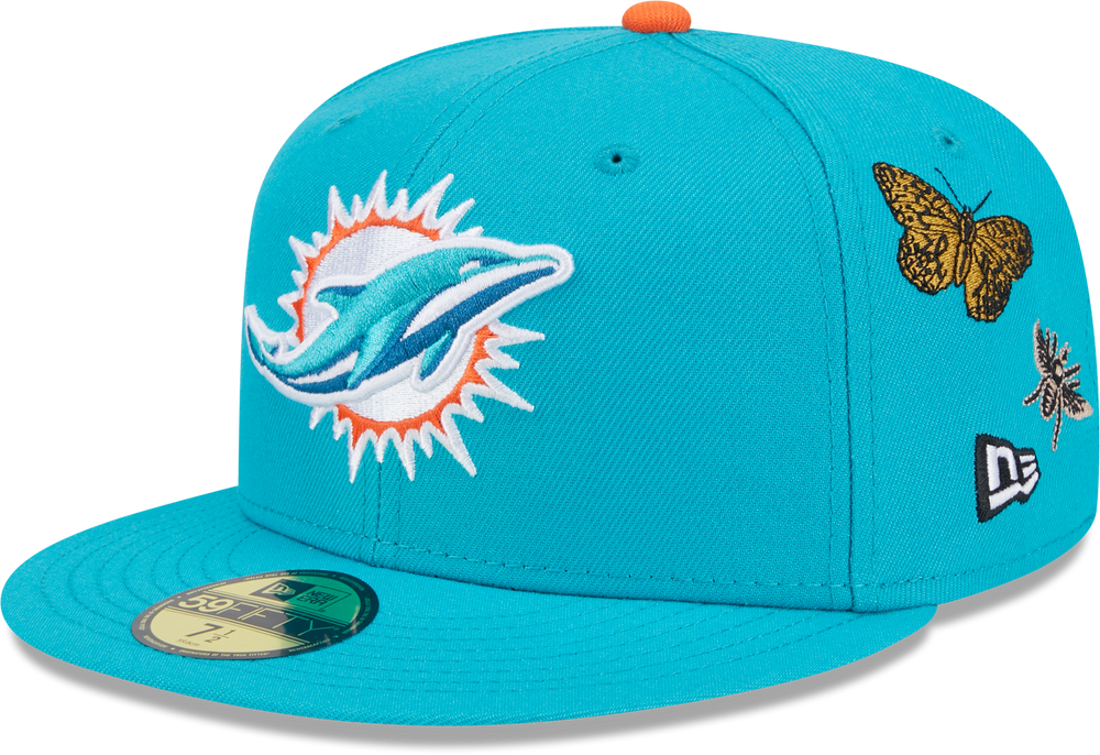 Miami Dolphins Butterfly Garden 5950 Fitted Cap