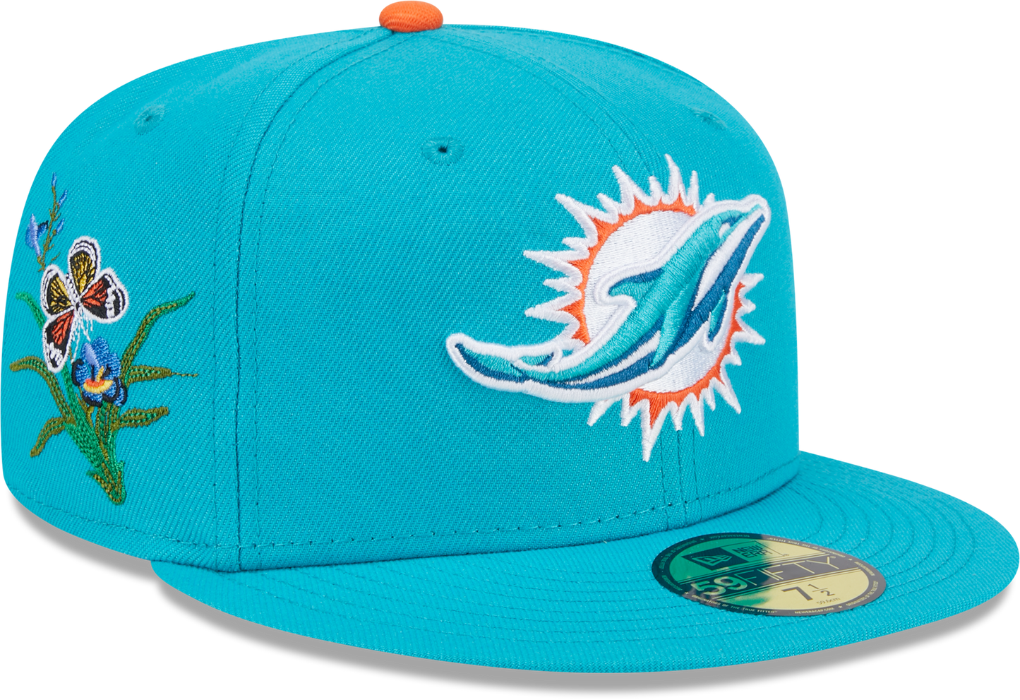 Miami Dolphins Butterfly Garden 5950 Fitted Cap