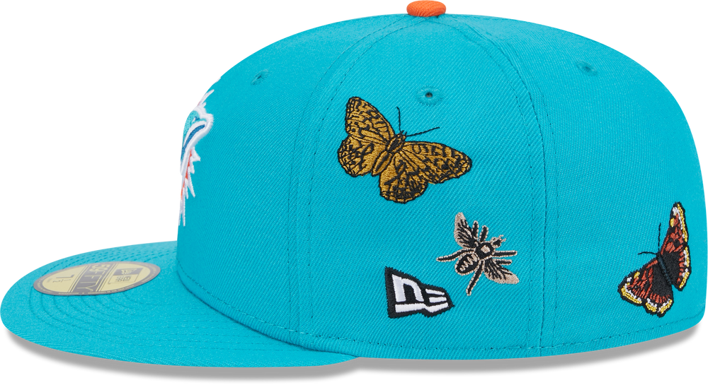 Miami Dolphins Butterfly Garden 5950 Fitted Cap