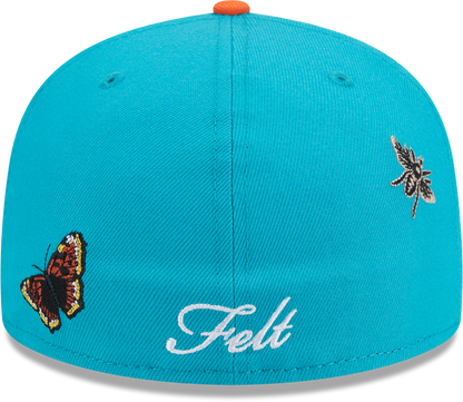 Miami Dolphins Butterfly Garden 5950 Fitted Cap