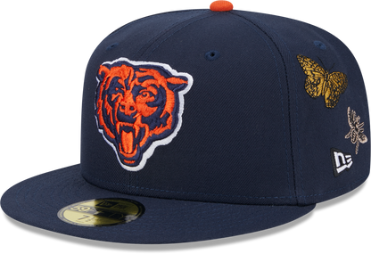 Chicago Bears Butterfly Garden 5950 Fitted Cap