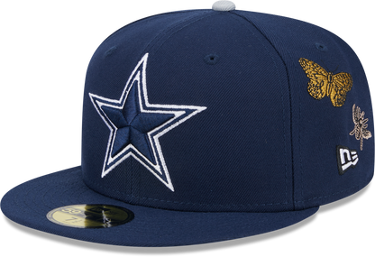 Dallas Cowboys Butterfly Garden 5950 Fitted Cap