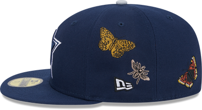 Dallas Cowboys Butterfly Garden 5950 Fitted Cap