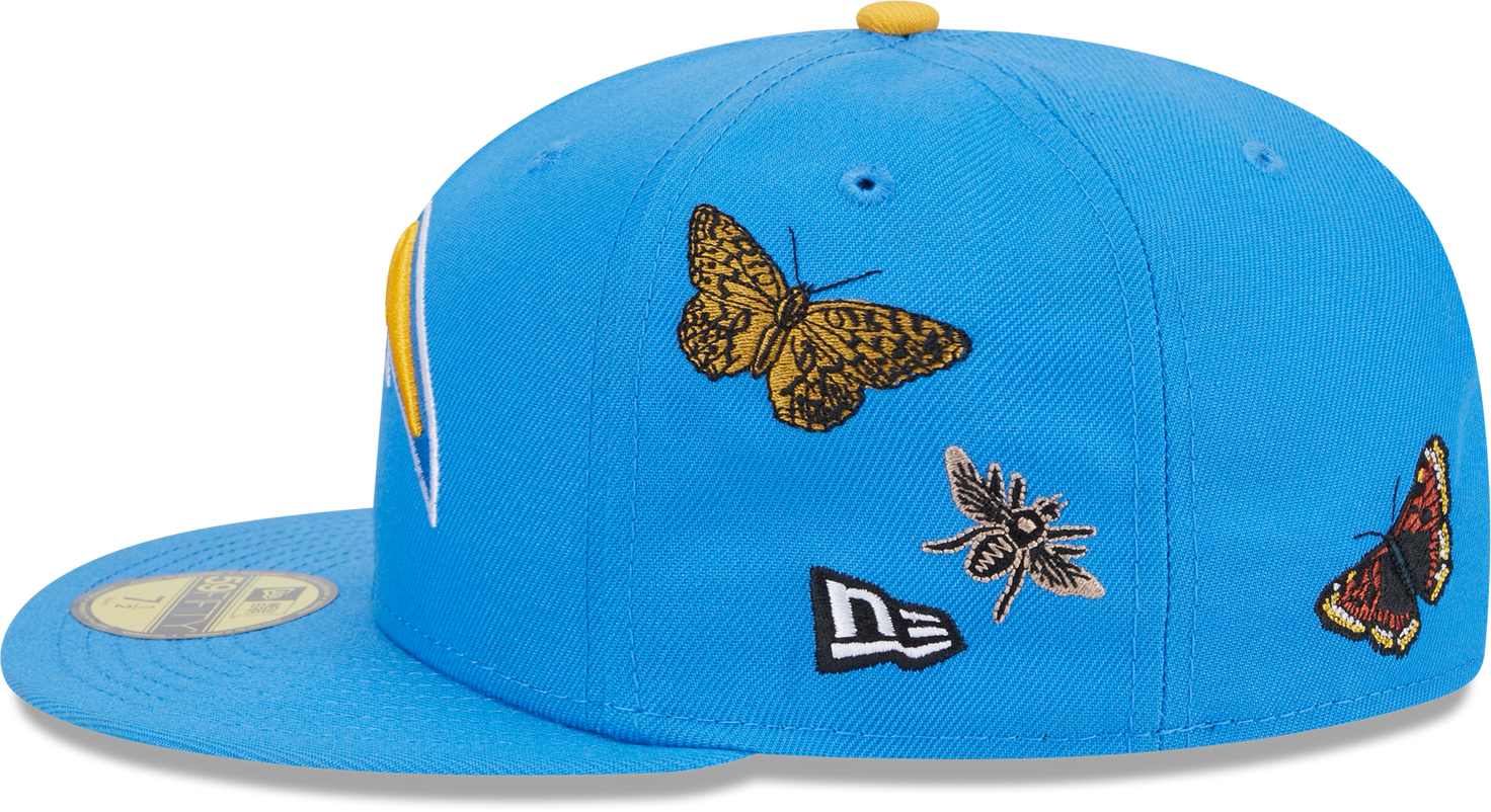 San Diego Chargers Butterfly Garden 5950 Fitted Cap