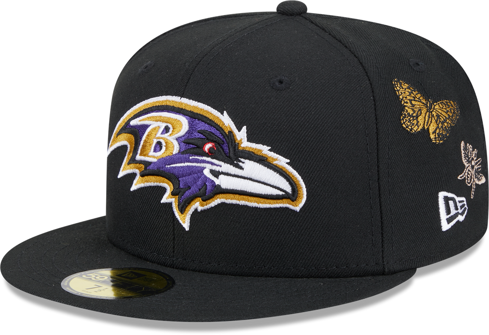 Baltimore Ravens Butterfly Garden 5950 Fitted Cap