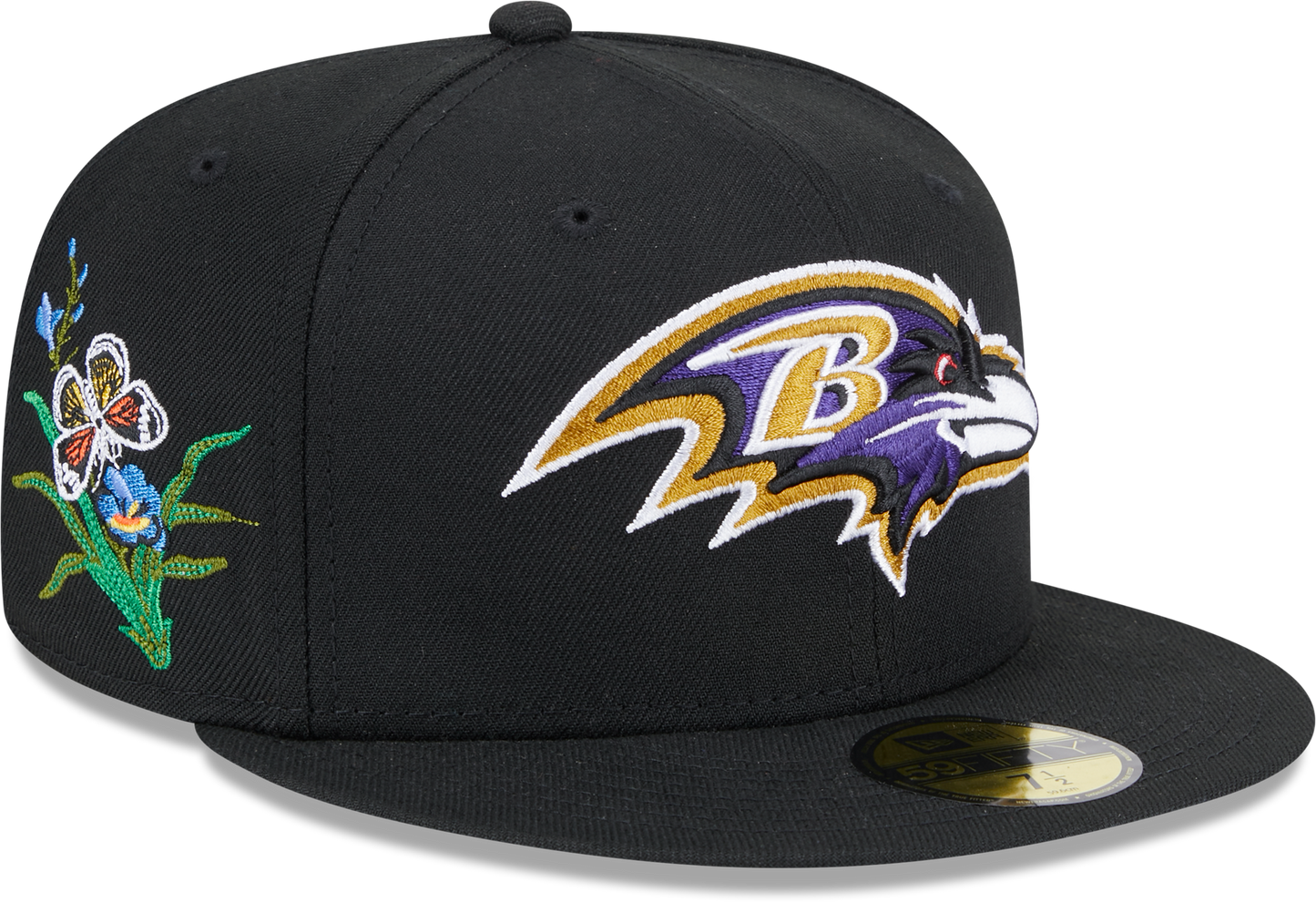 Baltimore Ravens Butterfly Garden 5950 Fitted Cap