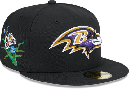 Baltimore Ravens Butterfly Garden 5950 Fitted Cap