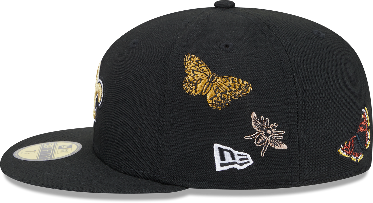 New Orleans Saints Butterfly Garden 5950 Fitted Cap