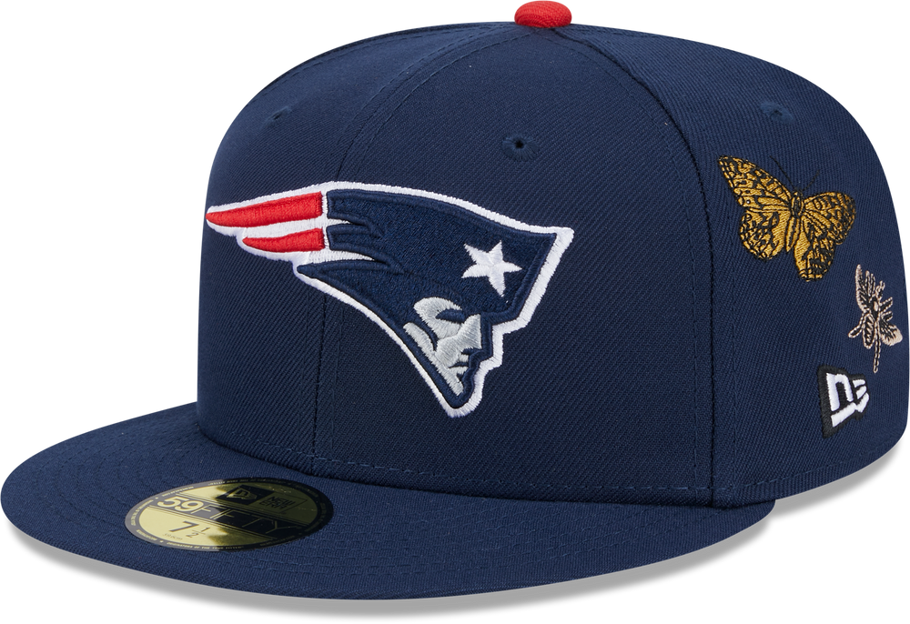 New England Patriots Butterfly Garden 5950 Fitted Cap