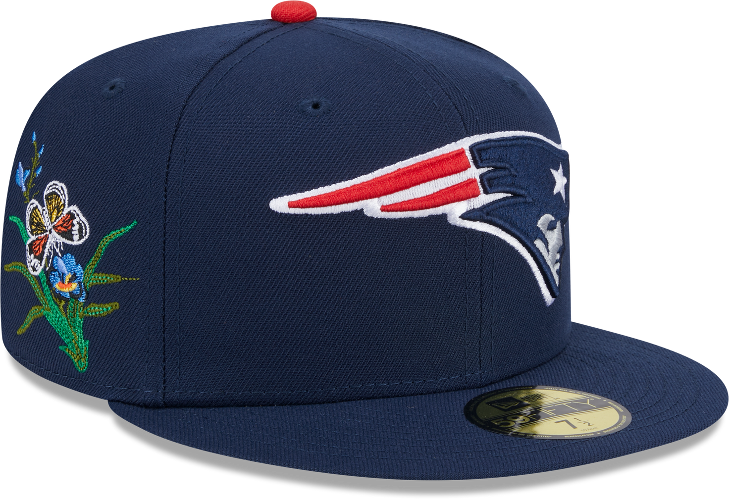 New England Patriots Butterfly Garden 5950 Fitted Cap