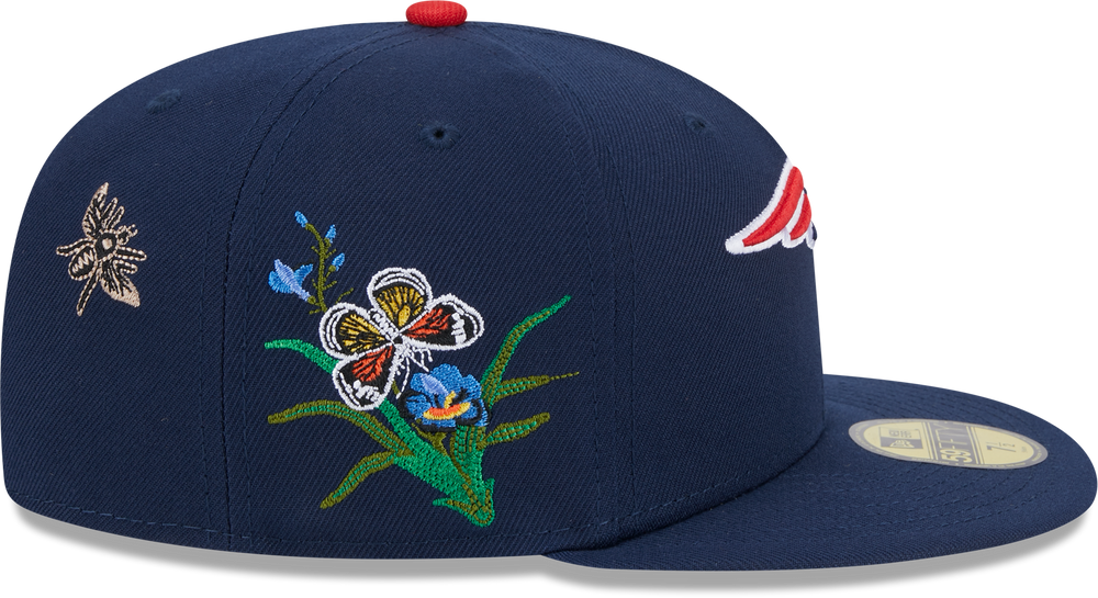 New England Patriots Butterfly Garden 5950 Fitted Cap