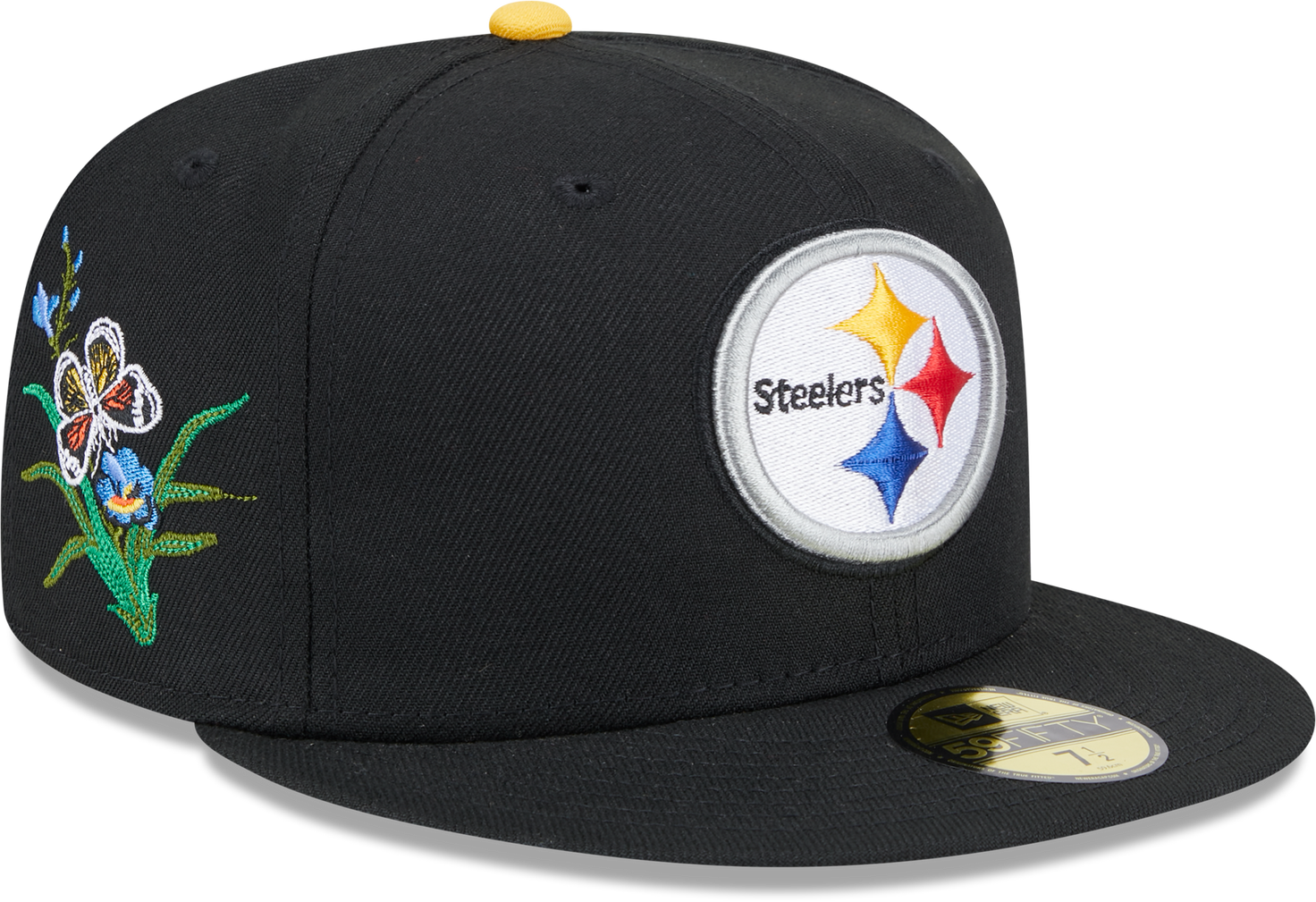 Pittsburgh Steelers Butterfly Garden 5950 Fitted Cap