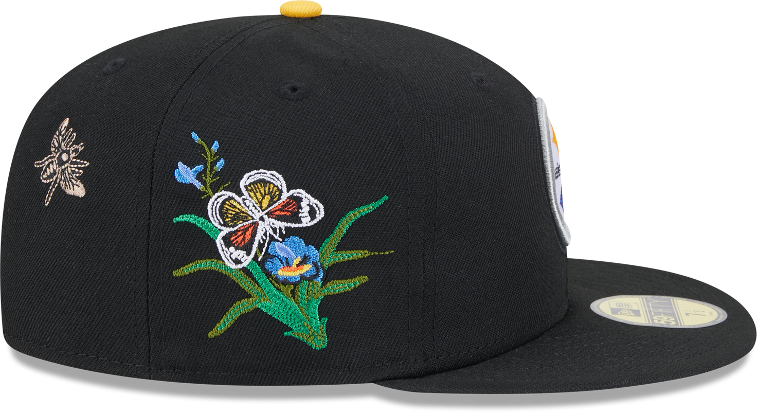 Pittsburgh Steelers Butterfly Garden 5950 Fitted Cap