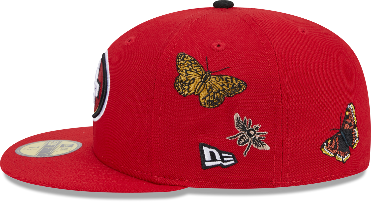 San Francisco 49ers Butterfly Garden 5950 Fitted Cap