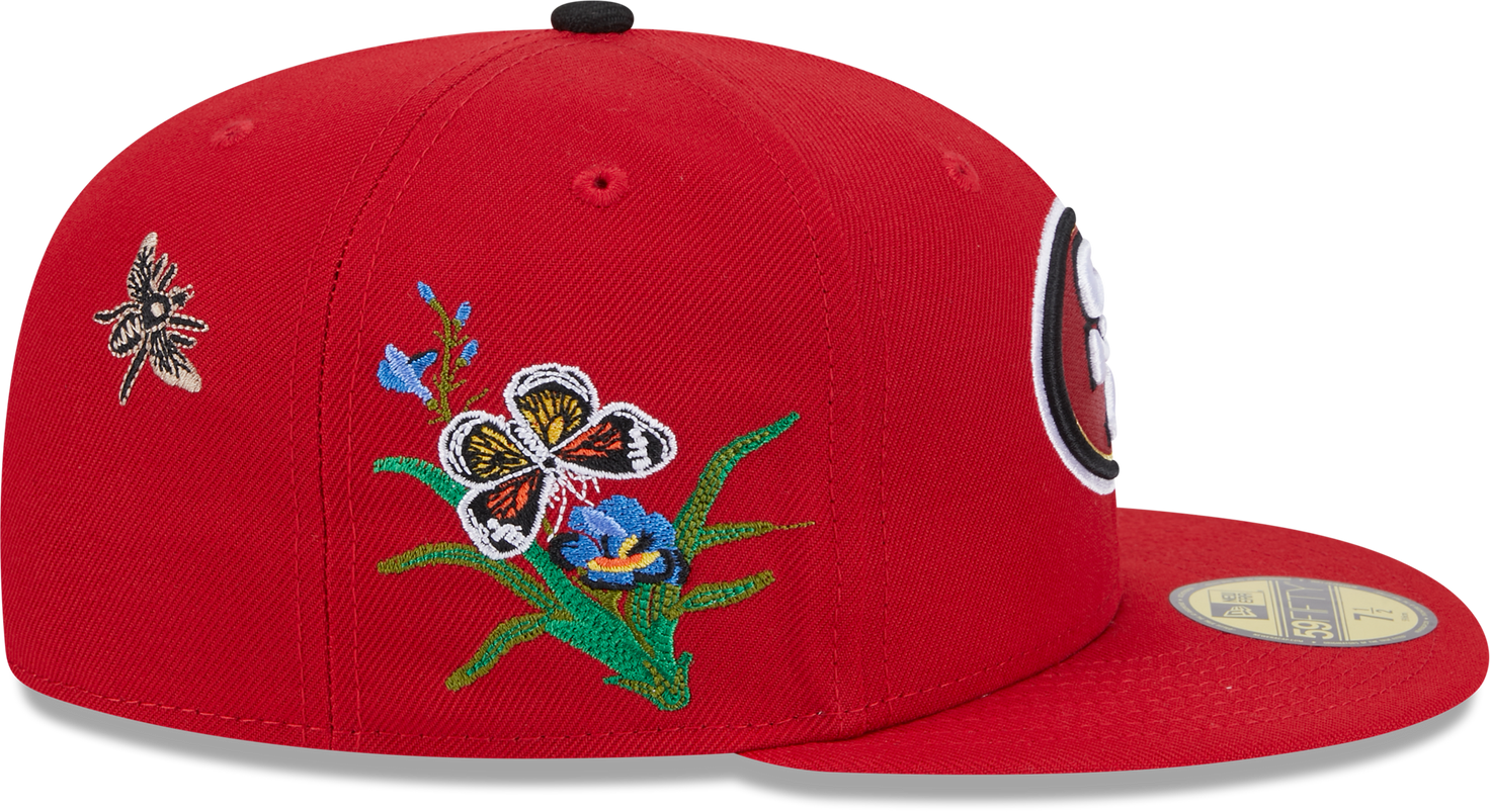 San Francisco 49ers Butterfly Garden 5950 Fitted Cap