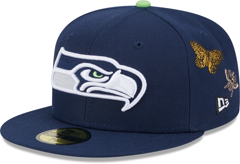 Seattle Seahawks Butterfly Garden 5950 Fitted Cap