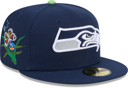 Seattle Seahawks Butterfly Garden 5950 Fitted Cap