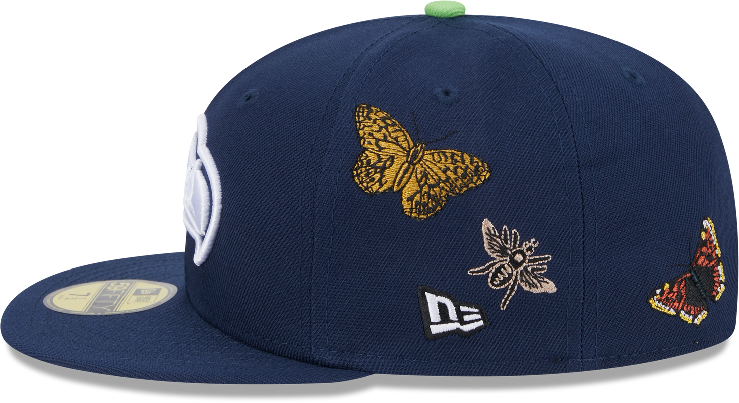 Seattle Seahawks Butterfly Garden 5950 Fitted Cap