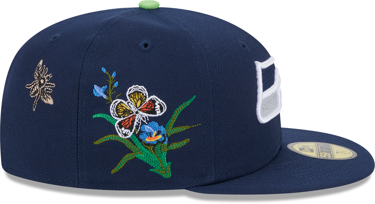 Seattle Seahawks Butterfly Garden 5950 Fitted Cap