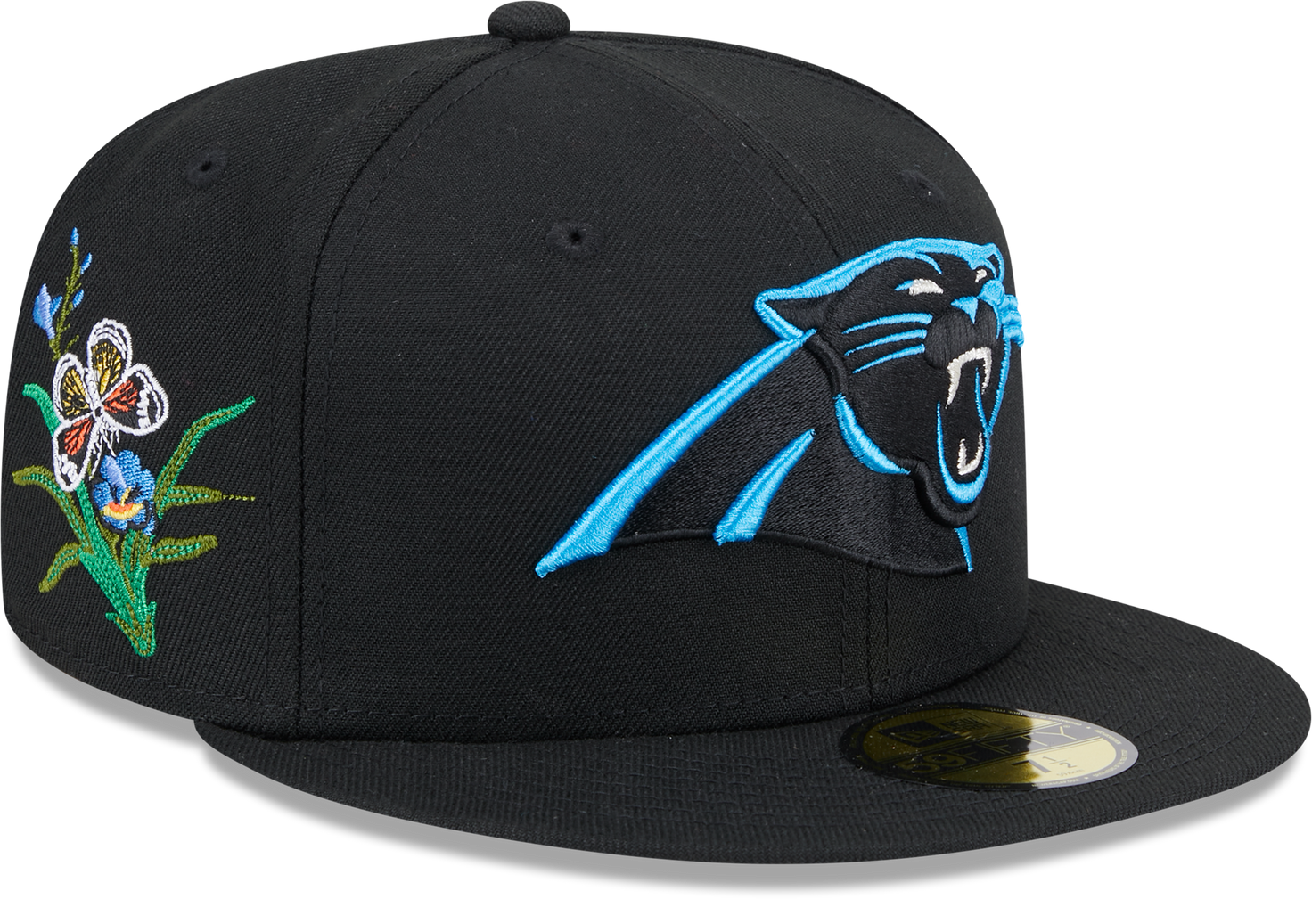 Carolina Panthers Butterfly Garden 5950 Fitted Cap