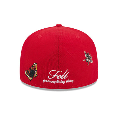 Anaheim Angels Butterfly Garden Baseball Cap