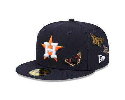 Houston Astros Butterfly Garden Baseball Cap