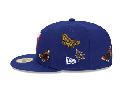 Texas Rangers Butterfly Garden Baseball Cap