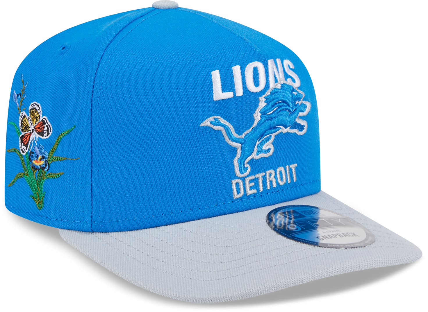 Detroit Lions Butterfly Garden 950 Snapback Cap Felt For Every Living Thing