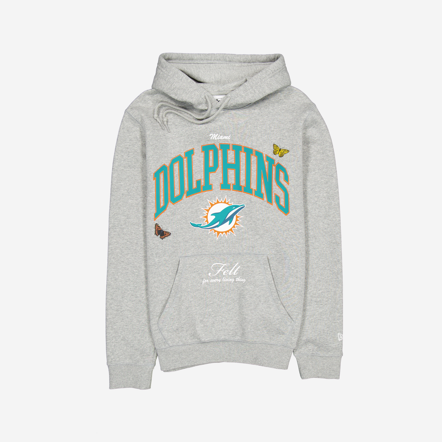 Miami Dolphins Butterfly Garden Hoodie