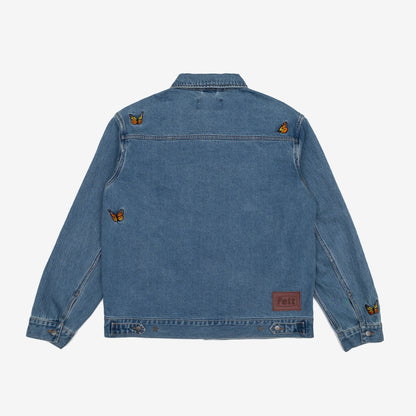 BUTTERFLY GARDEN DENIM JACKET