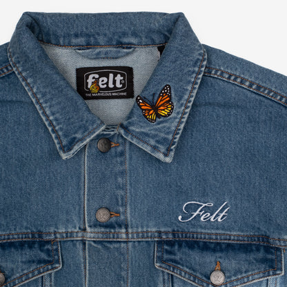 BUTTERFLY GARDEN DENIM JACKET