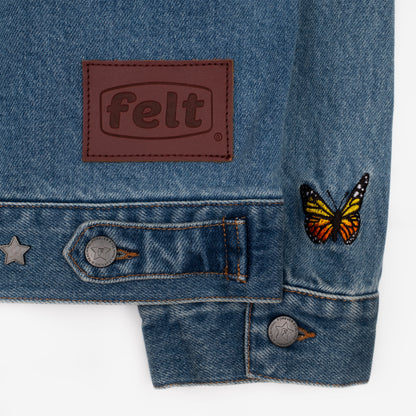 BUTTERFLY GARDEN DENIM JACKET