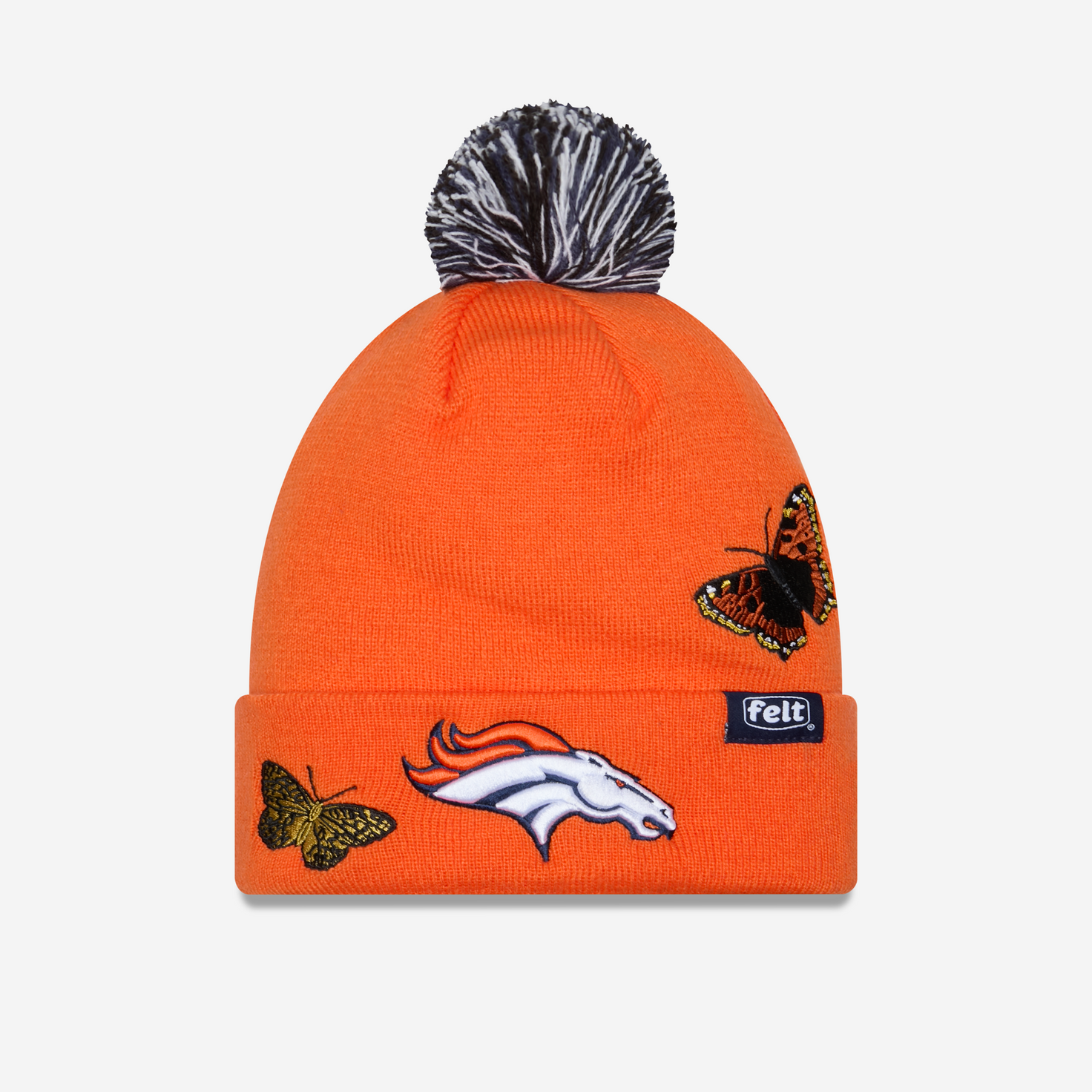 Denver Broncos Butterfly Garden Beanie