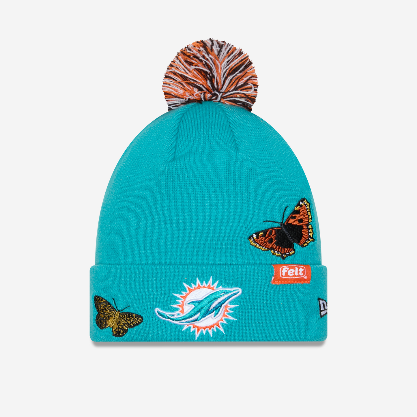 Miami Dolphins Butterfly Garden Beanie