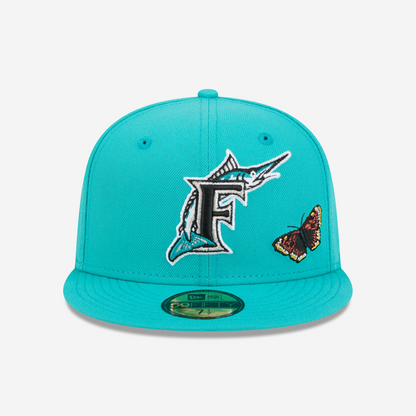 Florida Marlins Cooperstown Butterfly Garden Baseball Cap