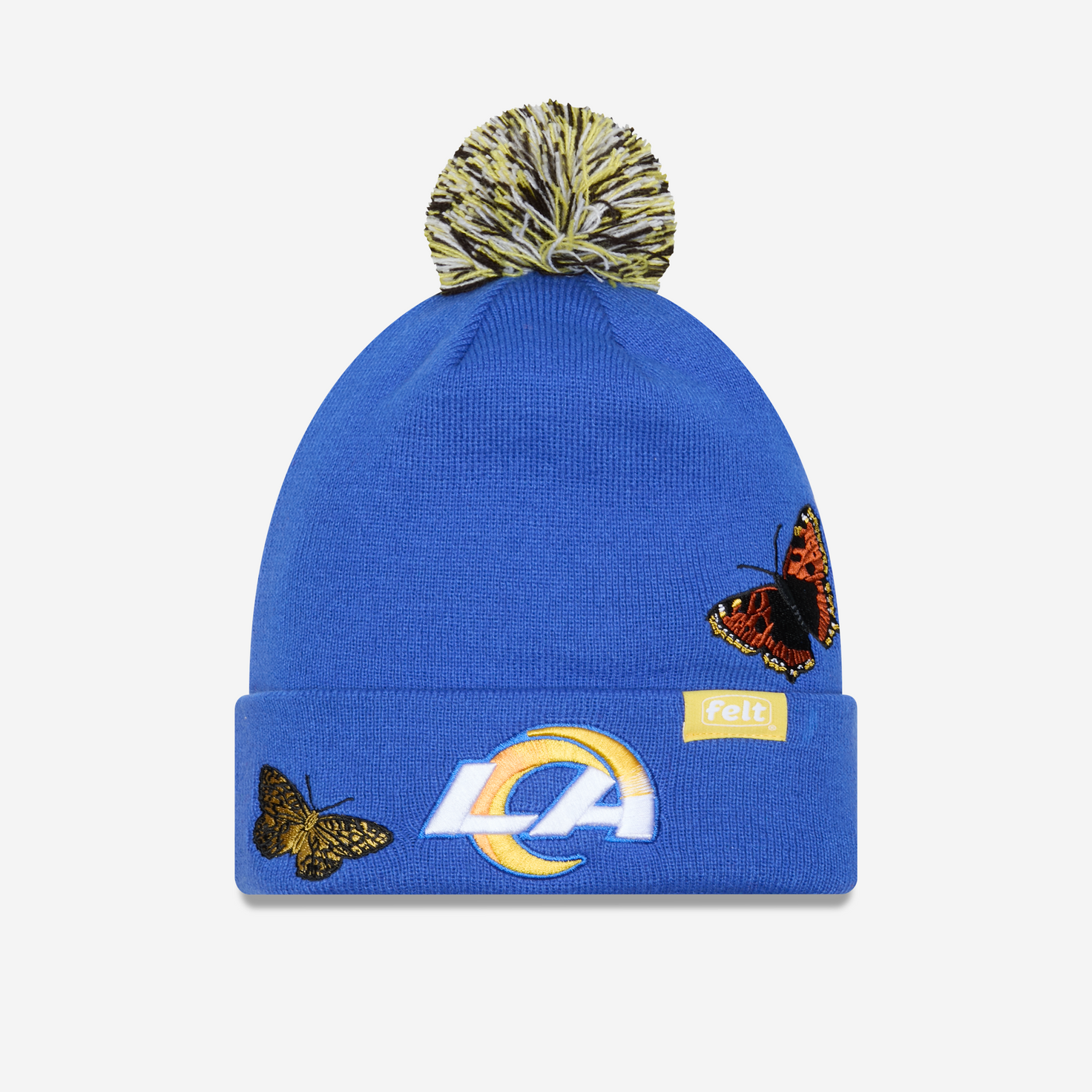 Los Angeles Rams Butterfly Garden Beanie