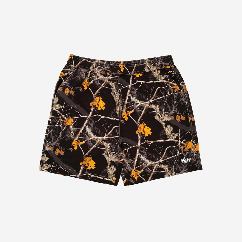 Camouflage Work Logo Swim Shorts