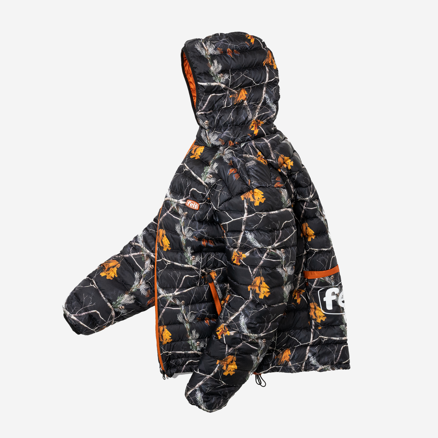 Camo packable down jacket sales